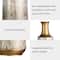 Glitzhome&#xAE; Gold &#x26; White Vintage Metal Vase Set
